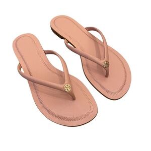 NWT Tory Burch Chelsea Leather Flip Flops – Rose Sachet - Size 7.5